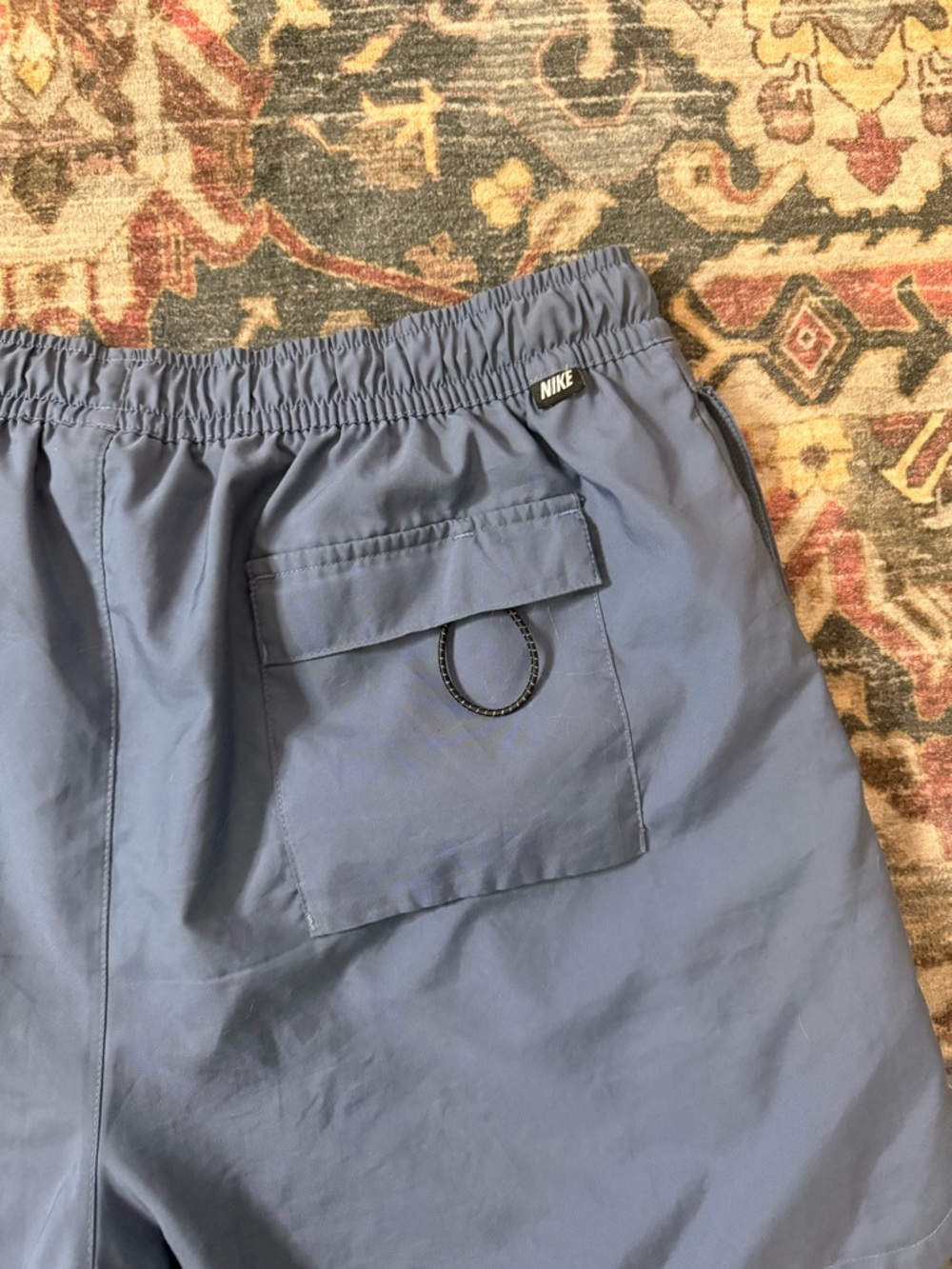 Men’s Nike Pale Blue Athletic Running Shorts - Picture 5 of 7